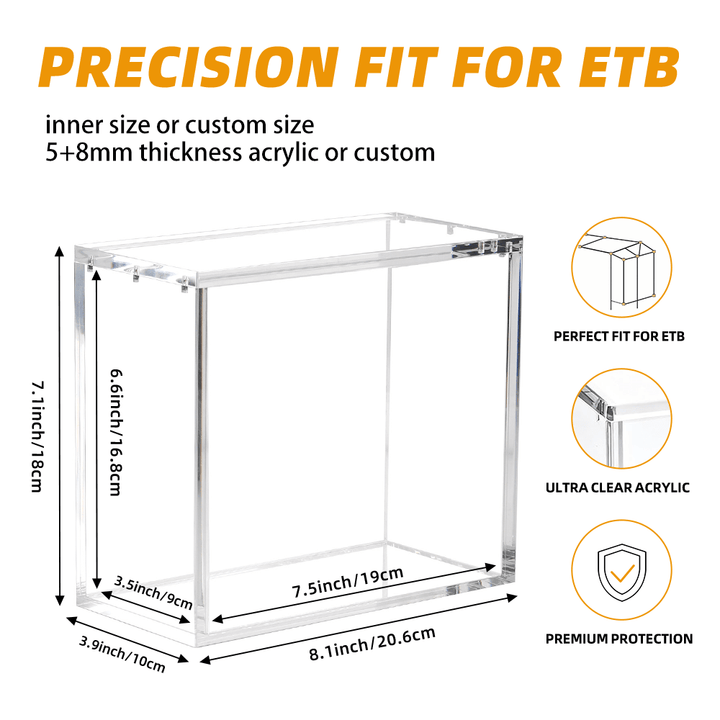 Elite Trainer Box Acrylic Protector Case with UV Protection