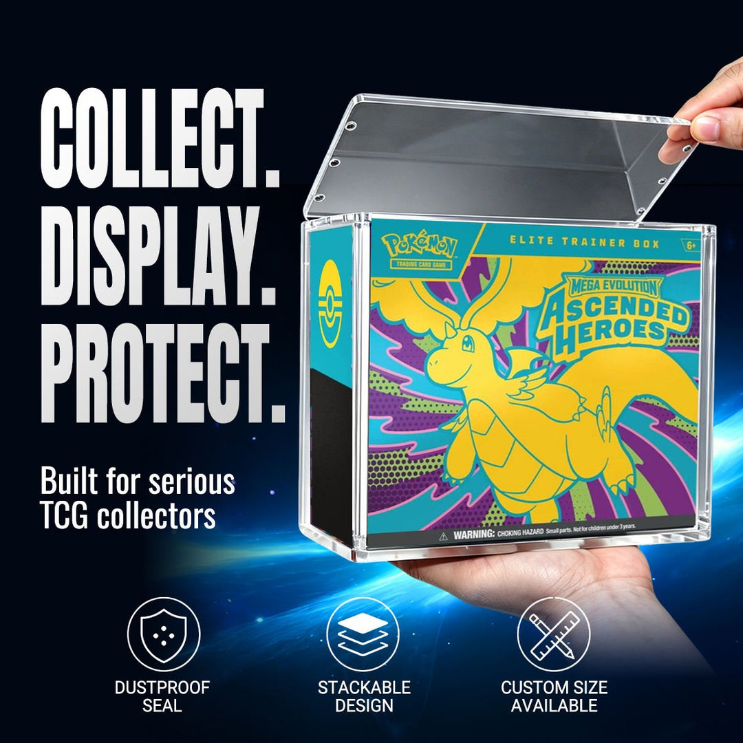 Elite Trainer Box Acrylic Protector Case with UV Protection