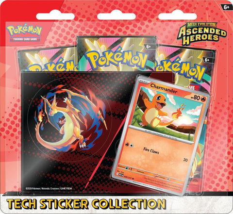Pokémon Ascended Heroes Charmander Tech Sticker Collection