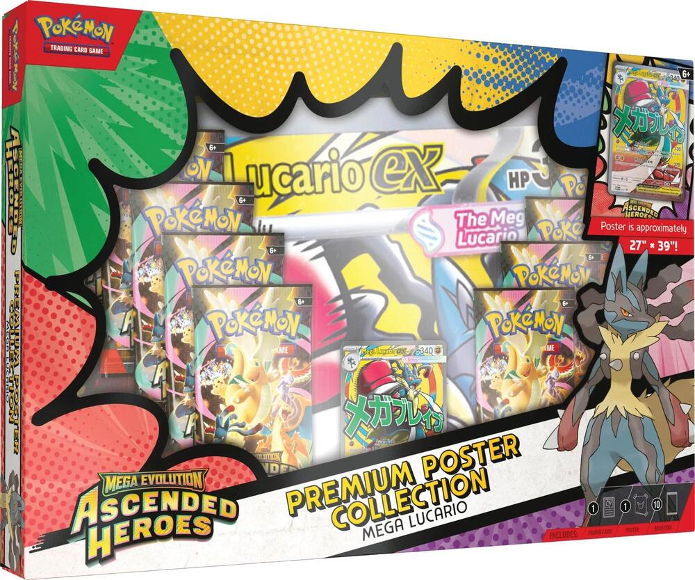 Pokémon Ascended Heroes Premium Poster Collection Mega Lucario