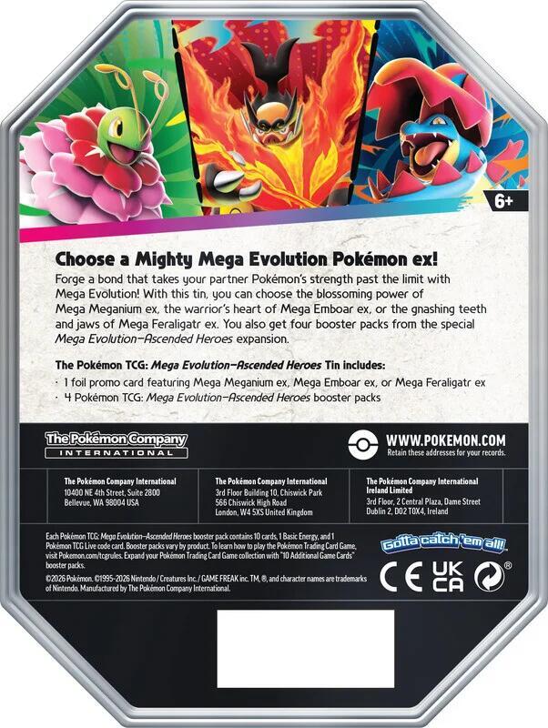 Pokémon Ascended Heroes Tin - Mega Meganium ex