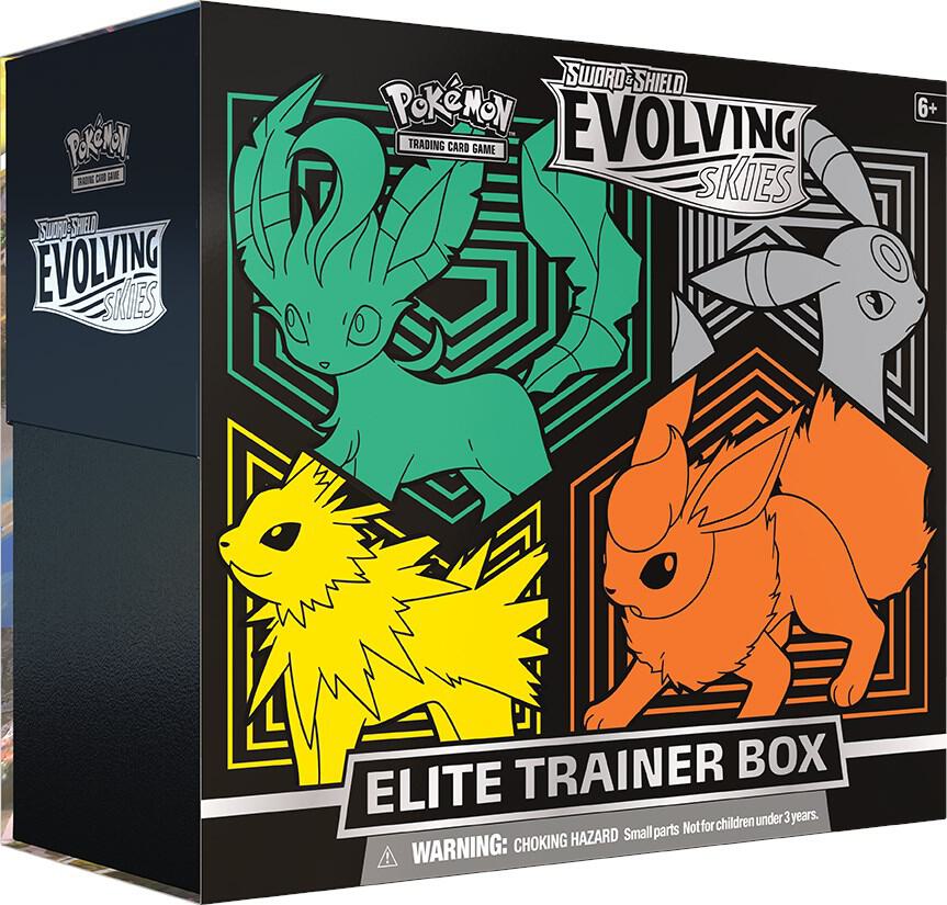 Pokémon Evolving Skies Elite Trainer Box [Flareon/Jolteon/Umbreon/Leafeon] (ETB)