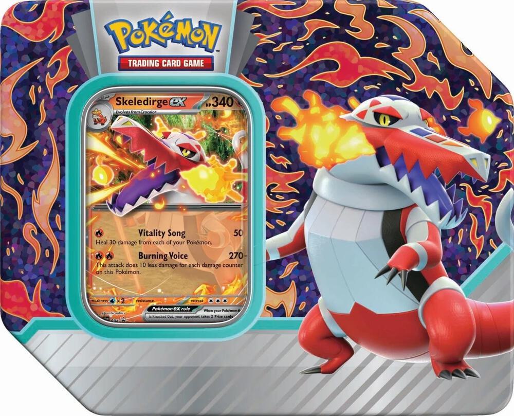 Pokémon Paldea Partners Tin (Skeledirge ex)