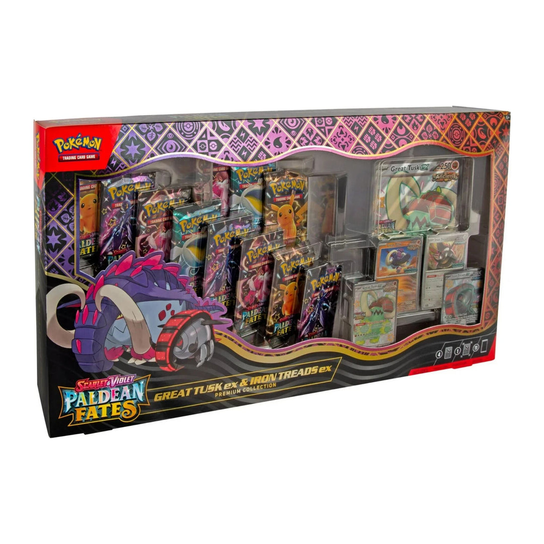 Pokémon Paldean Fates Great Tusk ex & Iron Treads ex Premium Collection