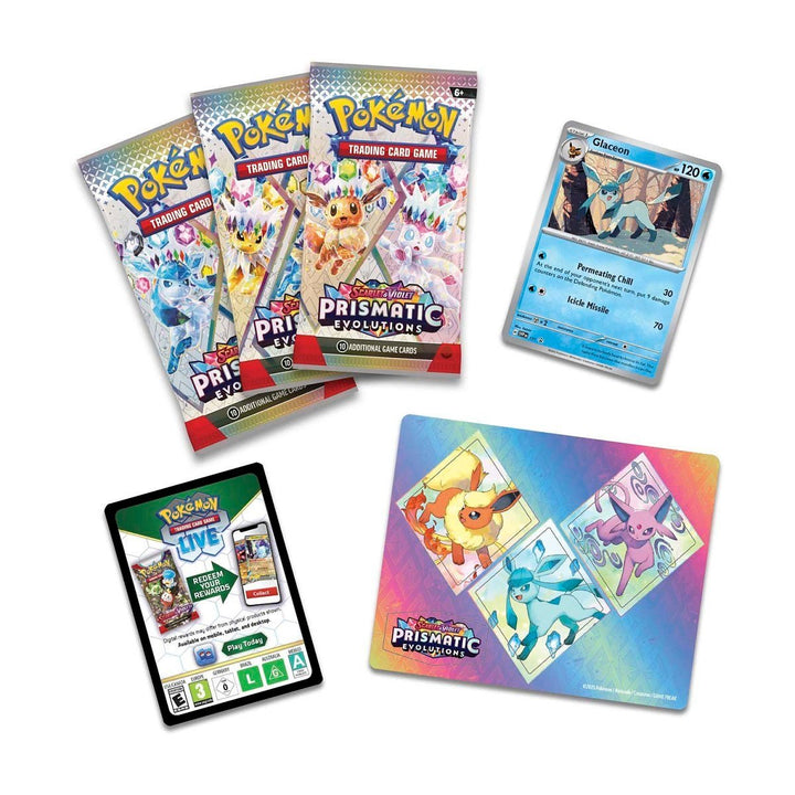 Pokémon Prismatic Evolutions Tech Sticker Collection (Glaceon)