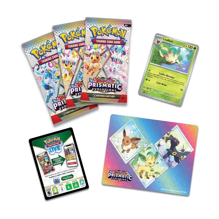 Pokémon Prismatic Evolutions Tech Sticker Collection (Leafeon)