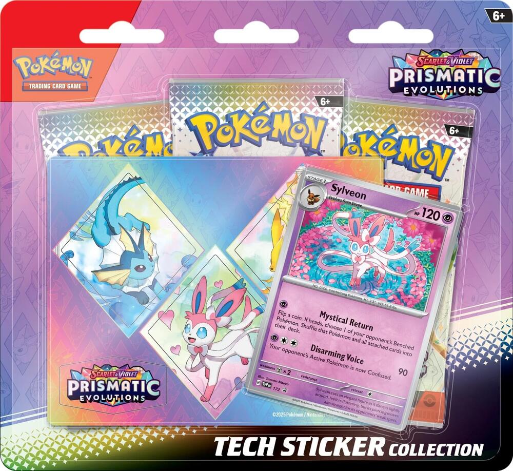 Pokémon Prismatic Evolutions Tech Sticker Collection (Sylveon)