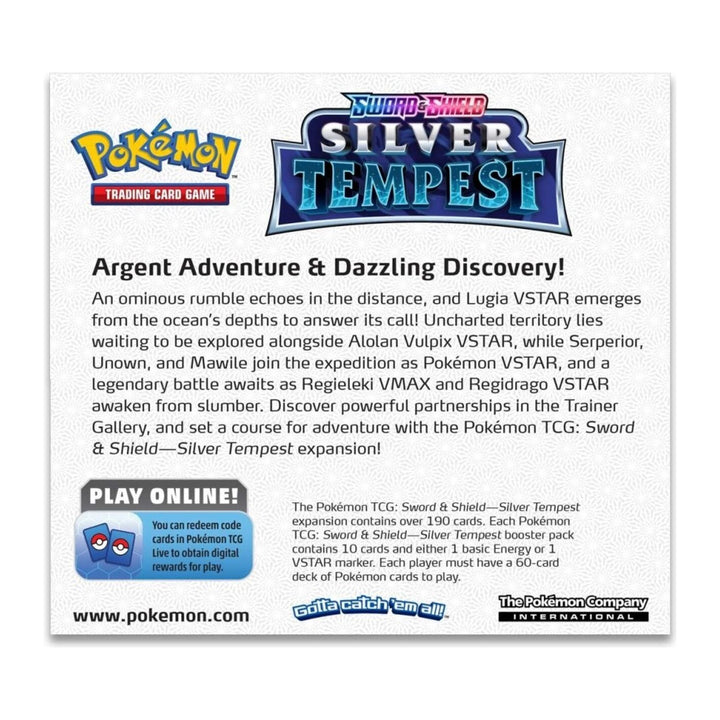 Pokémon Silver Tempest Booster Display Box (36 Packs)