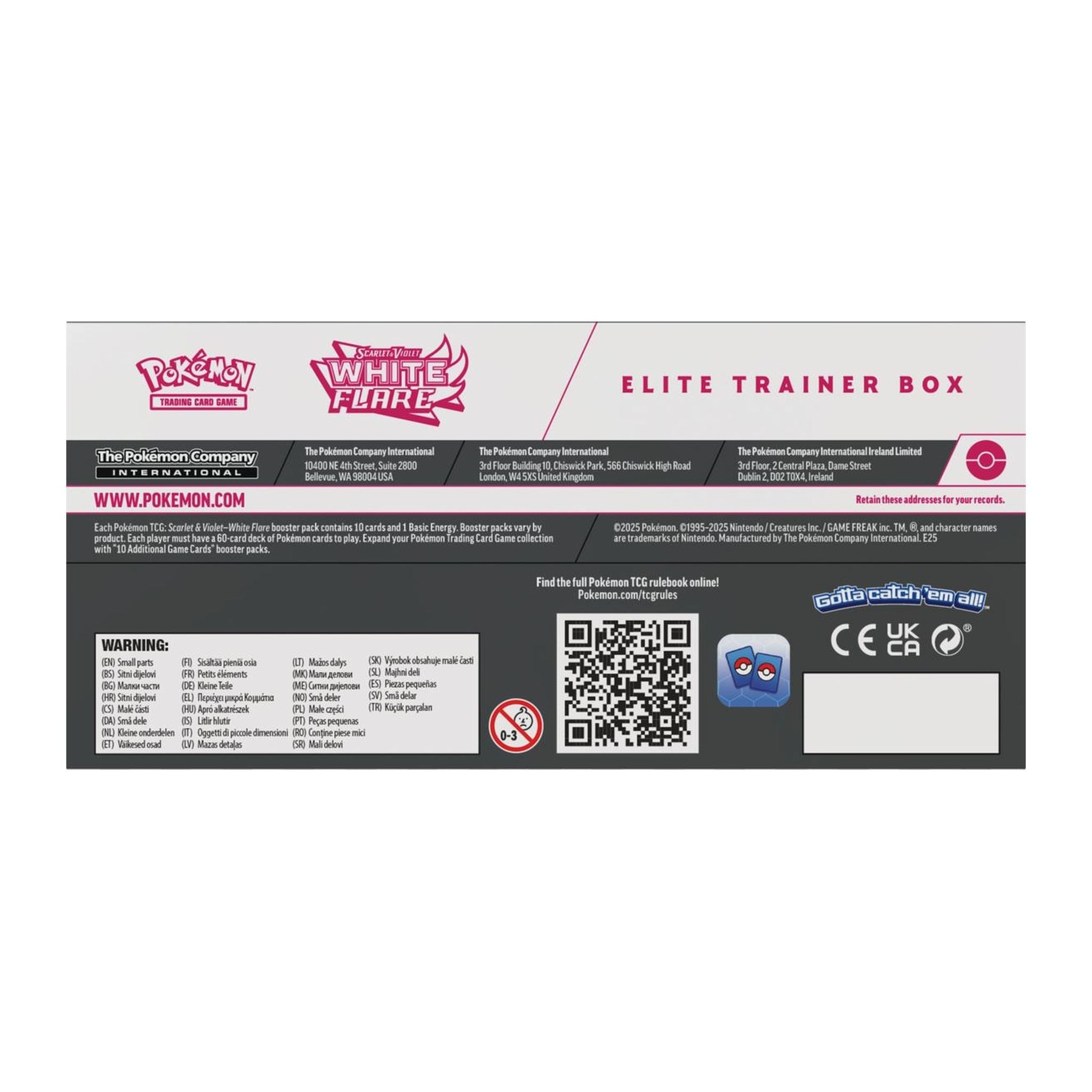White Flare Elite Trainer Box | Stonebrook Collectibles